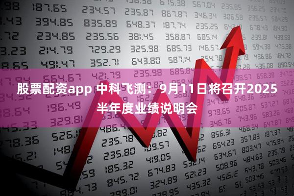 股票配资app 中科飞测：9月11日将召开2025半年度业绩说明会